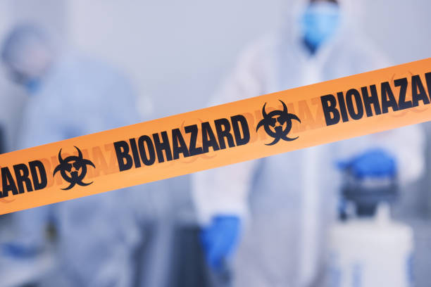 Professional Biohazard technician working in Laton, CA